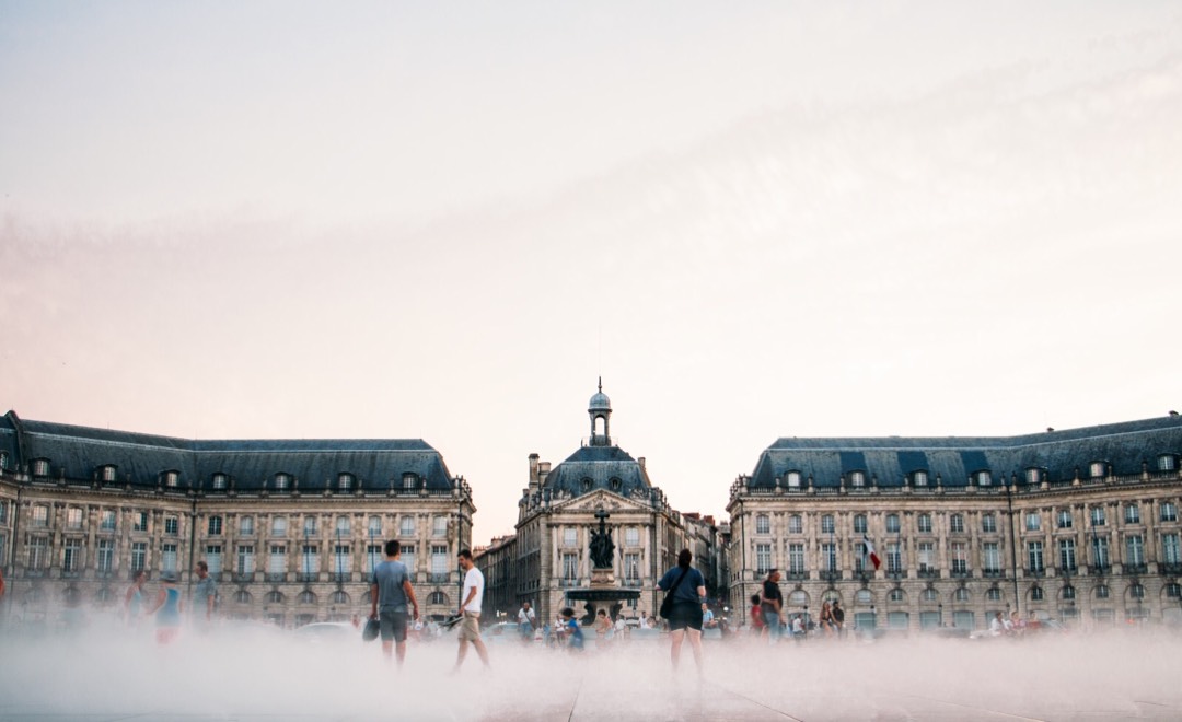 Place de la Bourse em Bordeaux