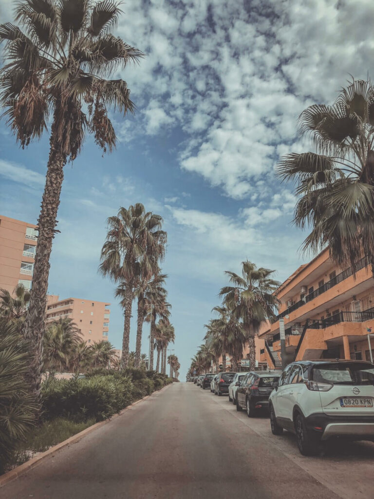 Caminho para a praia de La Mata