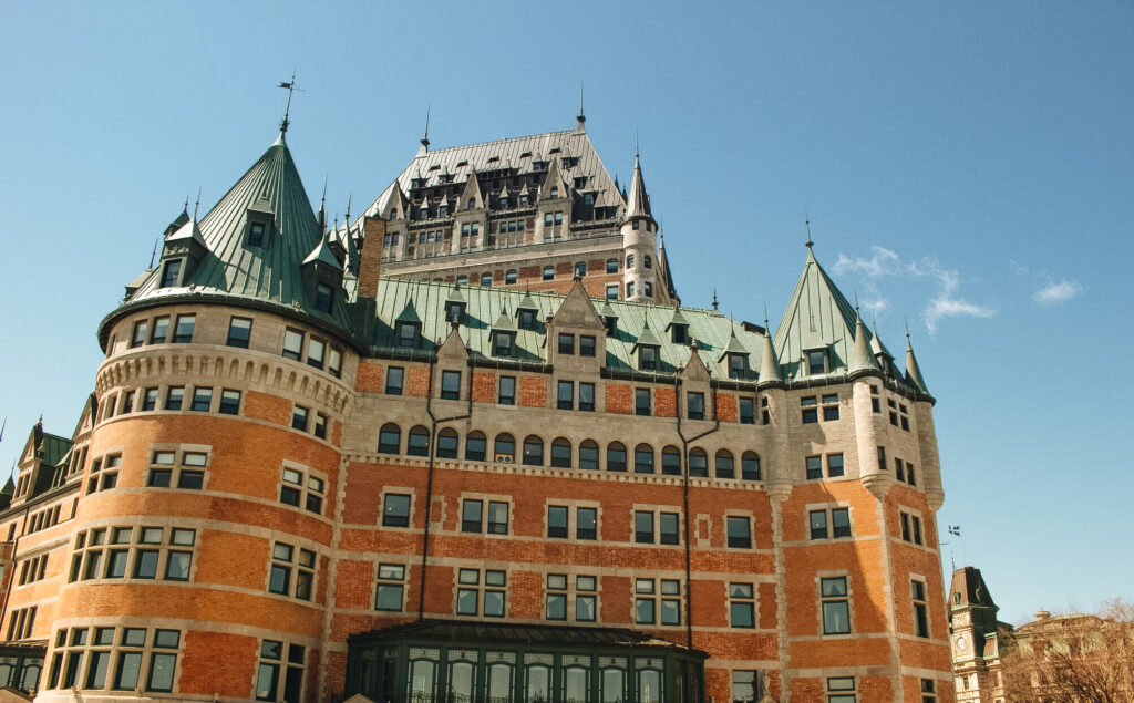 hotel chateau frontenac au quebec canada