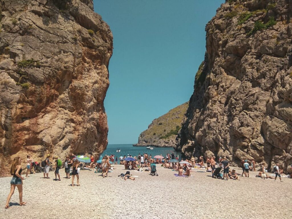 La calobra na ilha de Mallorca