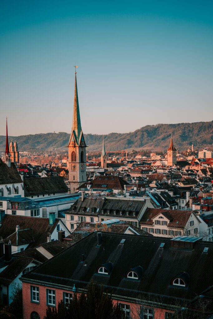 vue centre historique zurich