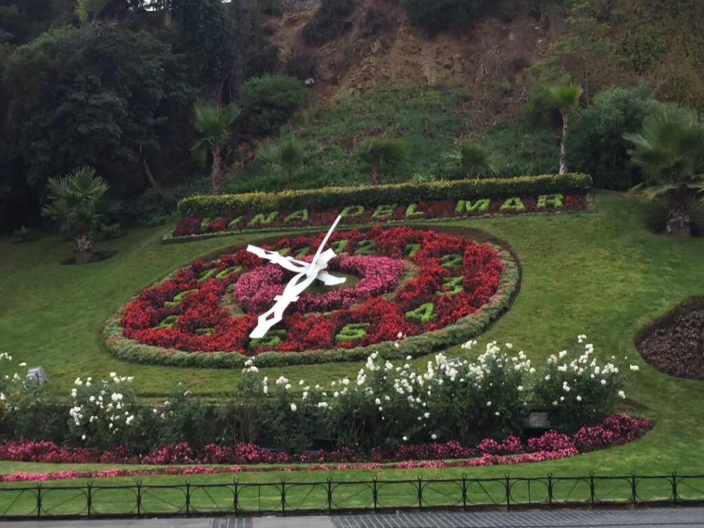 Viña del Mar flower clock chile