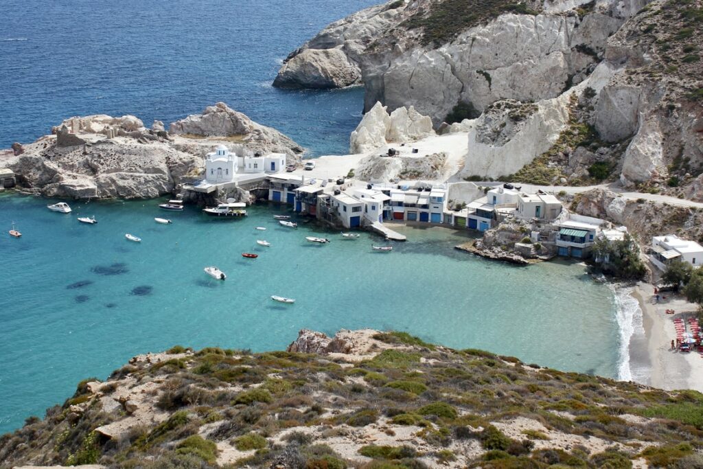 Firopotamos un village à voir à milos