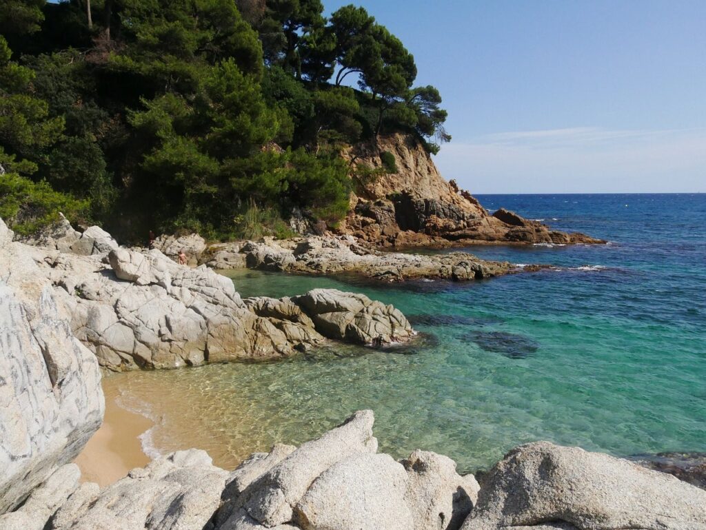 Praia em Lloret de Mar