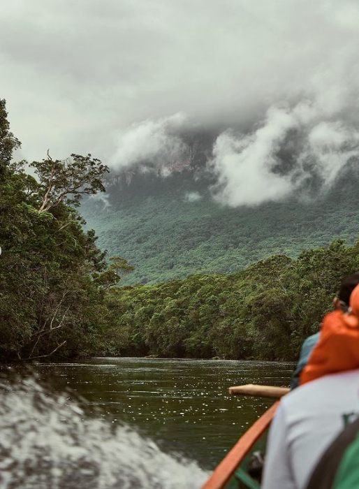 Rota de expedição para o Parque Canaima