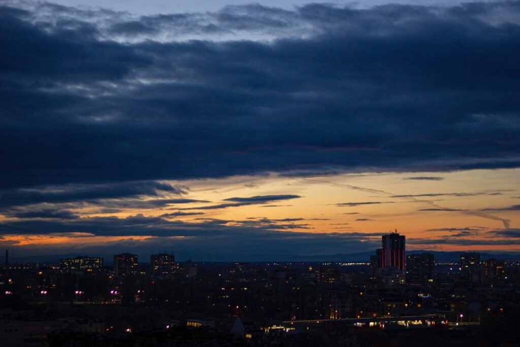 coucher soleil plovdiv