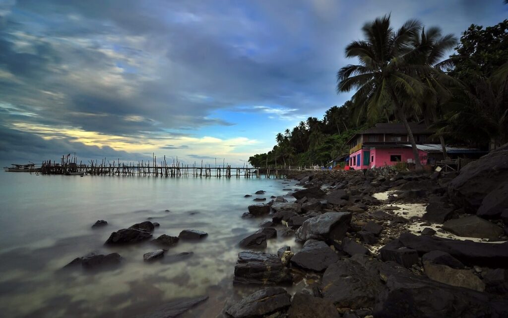 coucher soleil pulau ubin