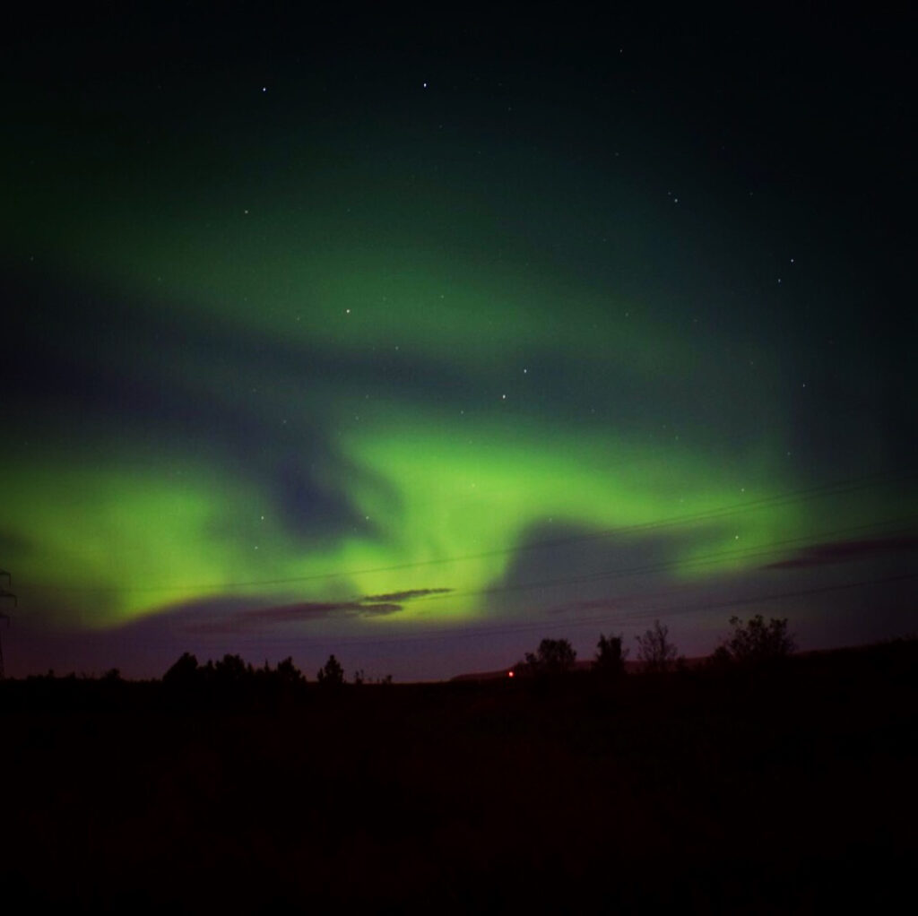 paysage aurore boreal