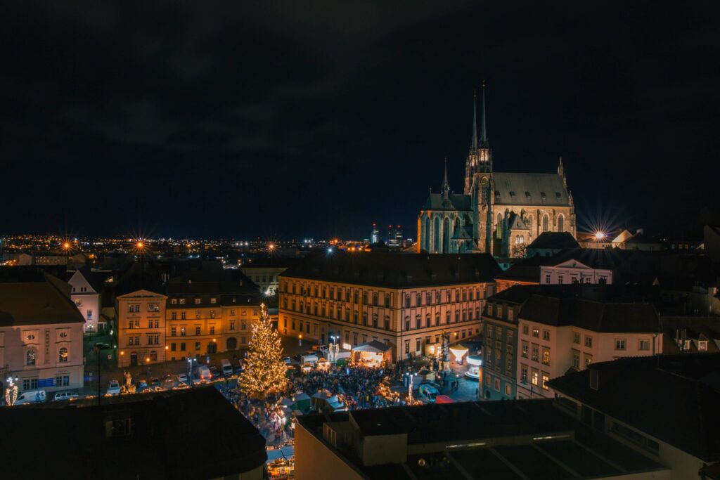 ville nuit brno