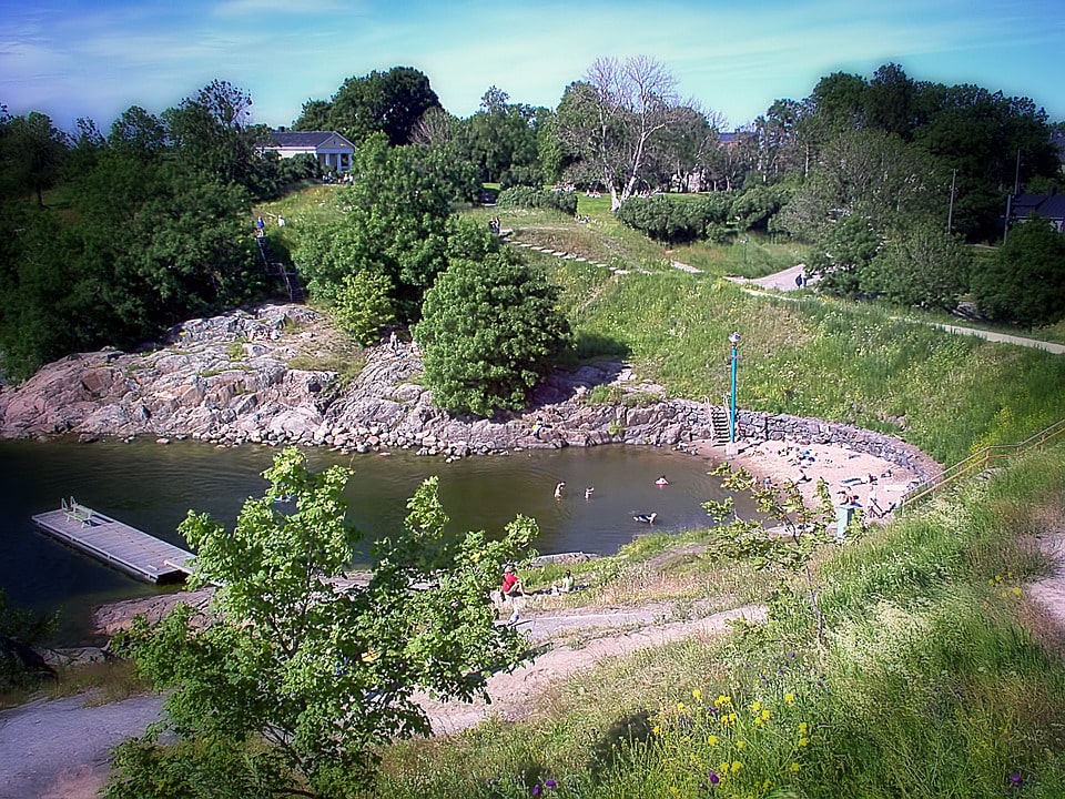 Plage de-Suomenlinna finlande