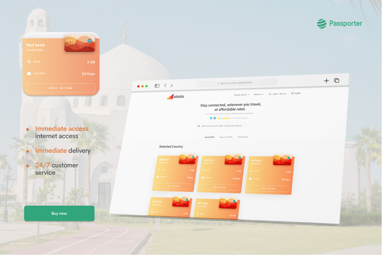 Quelle est la meilleure eSIM pour ton voyage en Arabie Saoudite — free download