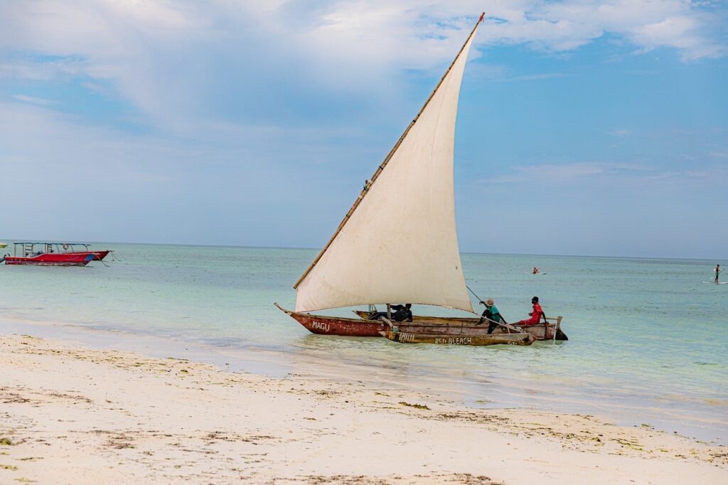 bateaux plages tanzanie