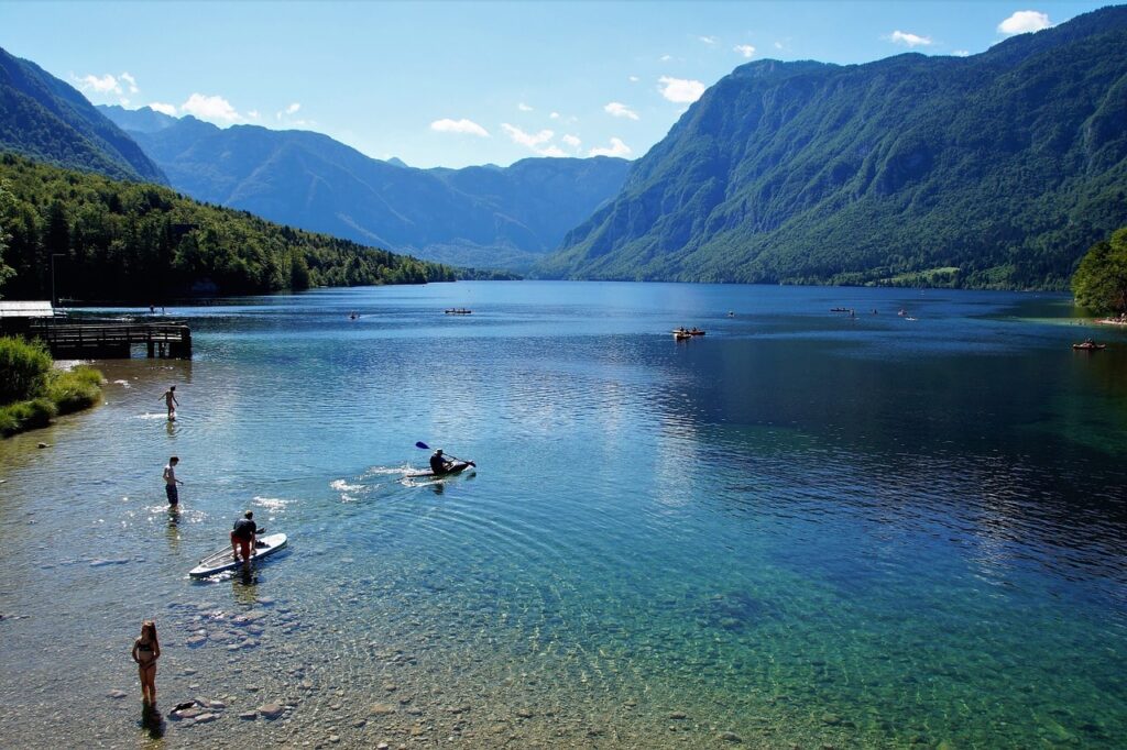 kayak lac bohinj