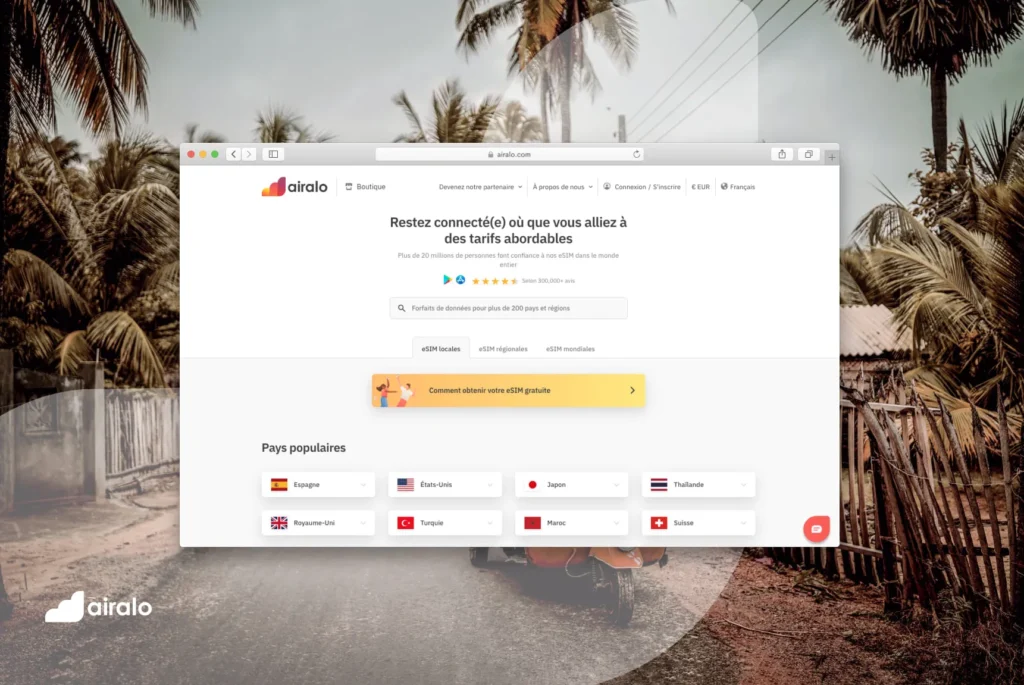 Utiliser esim airalo iphone android