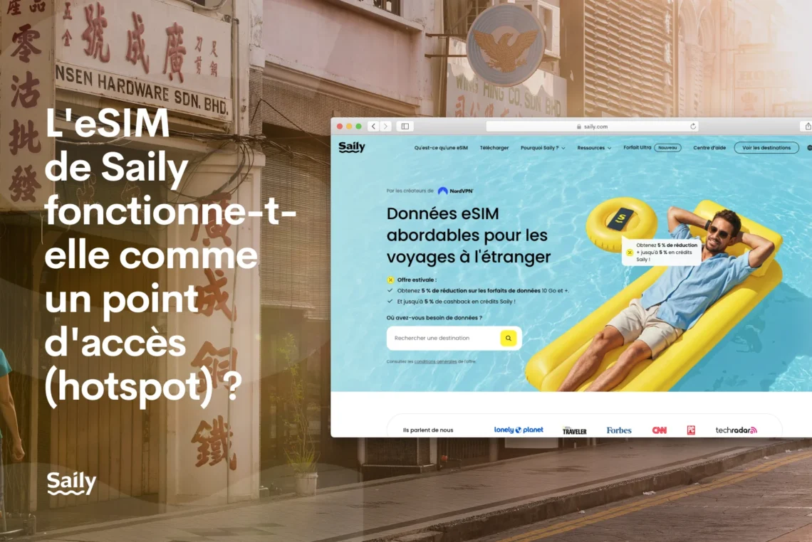 eSIM Saily point d’accès