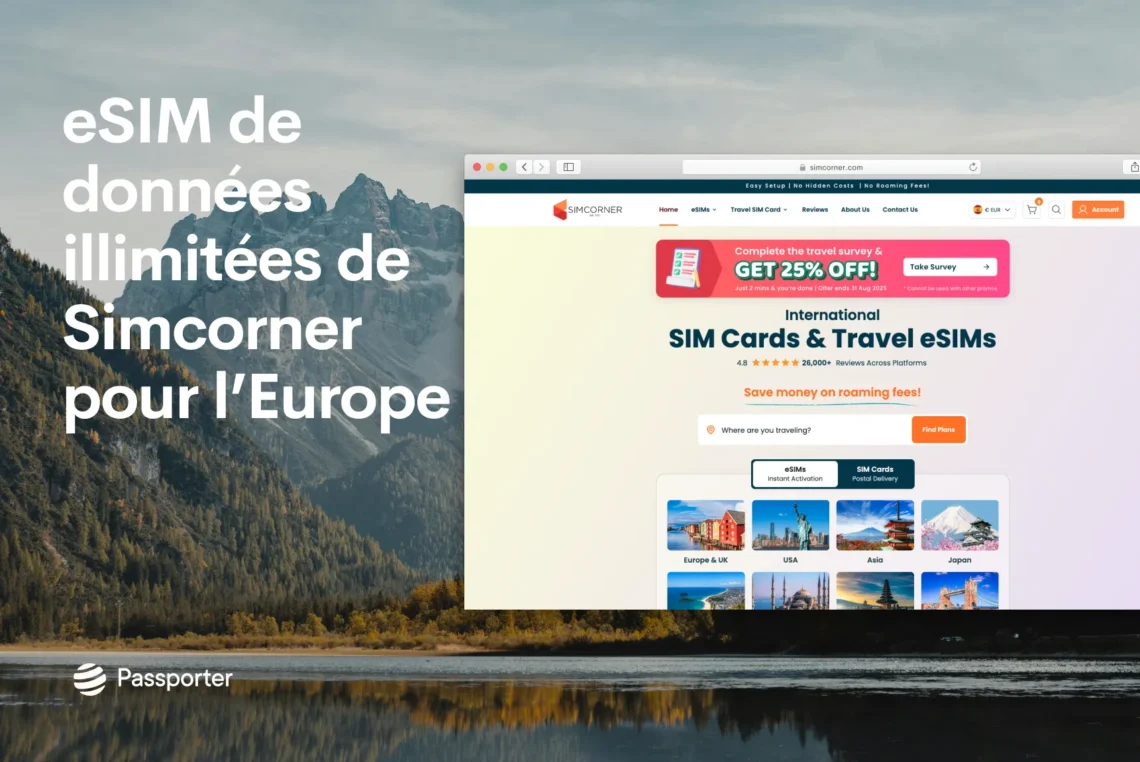 esim données illimitées simcorner europe