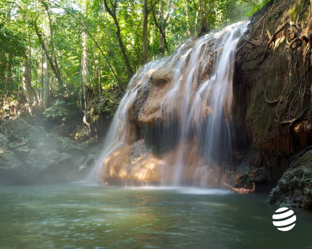 Finca El Paraíso, cascade d’eau chaude