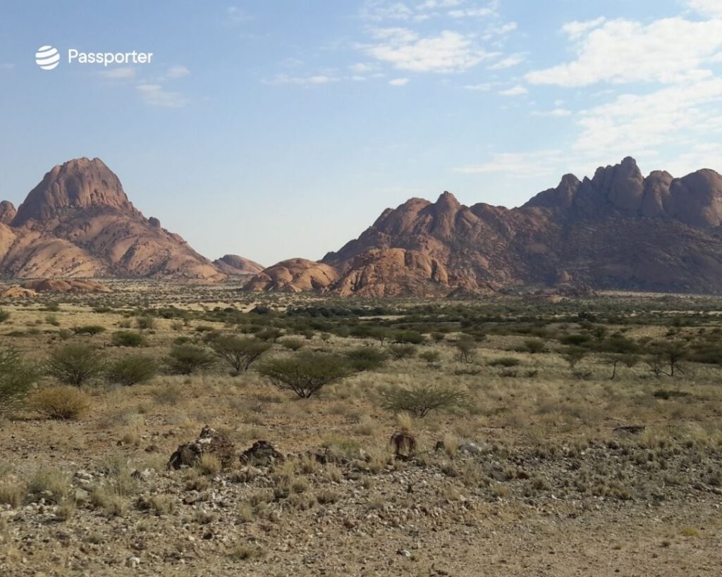 montagnes de granit à Spitzkoppe