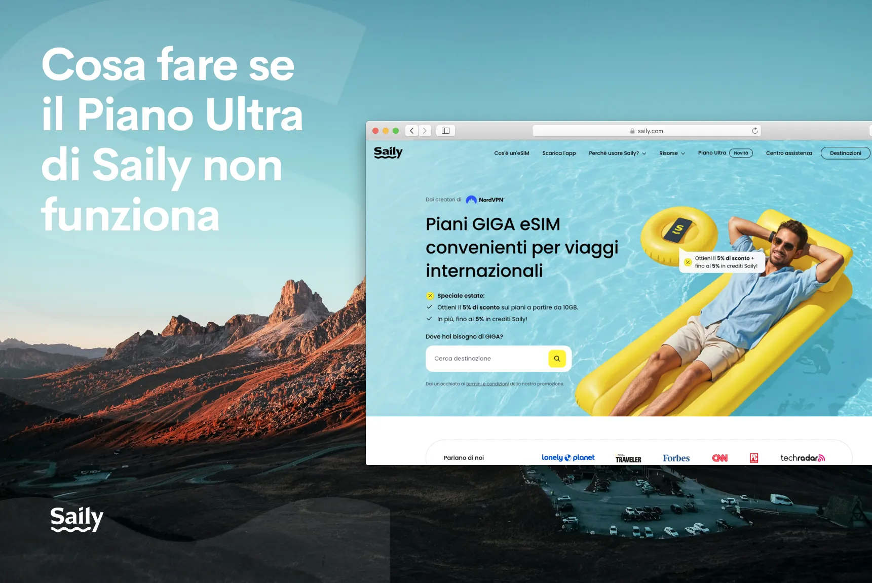 Cosa fare se il piano Ultra di Saily non funziona?