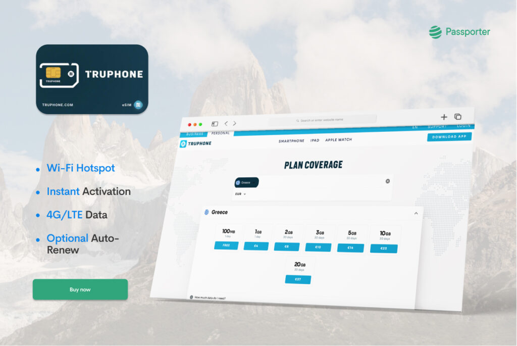 eSIM Grécia com Truphone